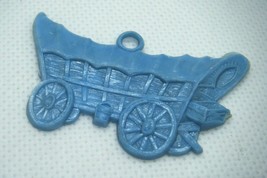 Vintage Vending Cracker Jack Covered Wagon Plastic Charm Pioneers Oregon Trail - £5.84 GBP