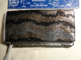 Purse (new) Black &amp;  Metallic Clutch Purse - £49.03 GBP
