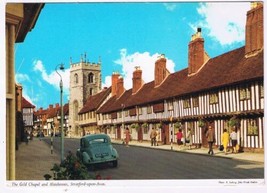 United Kingdom UK Postcard Stratford Upon Avon Gild Chapel &amp; Almshouses - £1.68 GBP