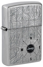 Zippo Lighter - Jeep Topographical Map Street Chrome - 48765 - $25.53