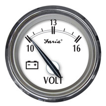 Faria Newport SS 2&quot; Voltmeter - 10 to 16V [25009] - £31.92 GBP