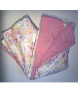 Baby Infant Girl Soft Fleece Throw Blanket in Reversible Pink Sherpa Floral - $246.51 MXN