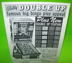 Double Up Bingo Pinball Game Arcade FLYER Original 1971  Promo Game UNUSED - $30.15