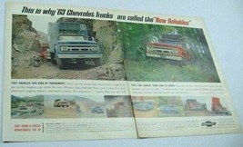 1963 Print Ad 1964 Chevrolet Trucks Dump, Van, Pickup, Chevy - £8.20 GBP
