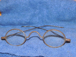 Antique Steel / Iron Eyeglasses handmade w hand cut lenses hand made 19t... - $58.49