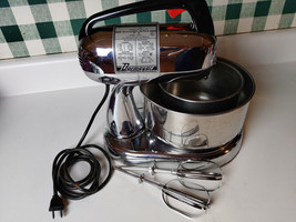 Vintage Dormeyer 10 Speed Silver Star Mixer Model 4400 w/2 Mixing Bowls ... - $66.59