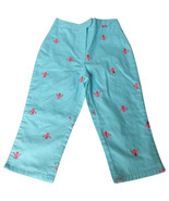 LILLY PULITZER Blue Honeysuckle Embroidered Bees Loren Cotton Capri Pant... - $67.90 CAD