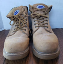 Dr. Scholl&#39;s Men&#39;s Holmen Brown Leather Work Outdoors Ankle Boot Size 11 - $24.74