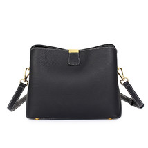 Women&#39;s Genuine Leather Bag Female New Luxury Bucket Handbag Lady Fashion Casual - £85.35 GBP