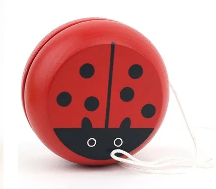 Red Cute animal yo-yo toys Bearing Professional  Yoyo Toys wood High Precision - £6.64 GBP