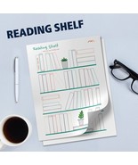 Reading Shelf planner, Bookshelf Reading Log, Reading log bookshelf - $37.22 MXN
