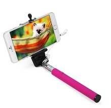 (Plum) Z07 - 5S 3.5mm USB Cable Connection Extendable Self Portrait Selfie Handh - £4.01 GBP