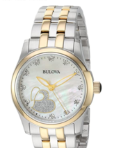 Bulova Women&#39;s Analog-Quartz Watch Two Tone, 18 (Model: 98P152)  - $214.95