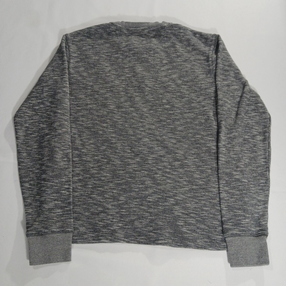 Lucky Brand 7M62050 Men's Gray Cotton Twisted Stub Henley Sweatshirt Size Small Item image 14