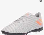 adidas  Nemeziz 19.4 TF J Sneaker, Grey two/Solar orange/chalk White Sz 5.5 - $21.00