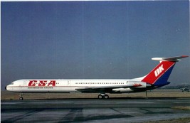 CSA Czechoslovak Airlines Ilyushin 62M Airlines Postcard - £4.06 GBP