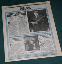 Roy Orbison Devo Show Newspaper Supplement Vintage 1988 - £19.60 GBP