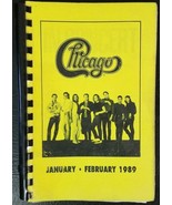 CHICAGO - JAN - FEB 1989 CREW MEMBERS TOUR ITINERARY WITH DETAILS OF EVE... - $30.00