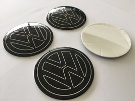 70mm (2.76&quot;)  - Set of 4x Metal stickers car wheel center cap DOMED VW 29 - $39.00