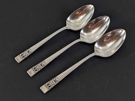 Oneida CORONATION 3 Serving Spoons 8-1/2&quot; Community Silverplate - £19.41 GBP
