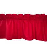 Solid Red Valance or Curtain Panel  window treatment RV basement man cave - $13.68 CAD+