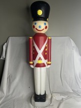 Vintage 31&quot; Christmas Blow Mold Nutcracker Soldier Tested &amp; Works - £47.48 GBP