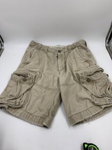 Abercrombie And Fitch Cotton Cargo Shorts Tan Size 30 - £11.64 GBP