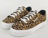 FILA Panache Woman&#39;s All Leopard Sneaker Gold Black  White Size 6 New  - $47.51