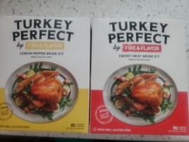 Seasoning Spice Turkey Perfect  Fire &amp; Flavor Sweet Heat  &amp; Lemon Pepper Brine - £23.37 GBP