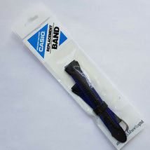 Genuine Watch Factory Band 15mm Black Blue Cloth Leather Strap Casio LW-201B-2A - £24.61 GBP