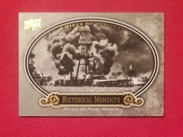 2009 Upper Deck A Piece Of History Attack On Pearl Harbor Historical Moment #159 - £1.58 GBP