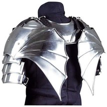 Medieval Gothic Gorget With Pauldrons Best Quality Metallic Larp Reenact... - £128.79 GBP