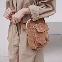 2022 Winter Fashion Women&#39;S Bag Corduroy Material Mini Phone Pouch Classic Women - £13.66 GBP