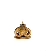 Antique Gold Filled Victorian Repousse Filigree Heart Ornate Wax Seal Fo... - $88.25 CAD