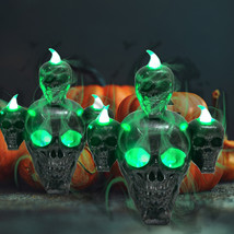 New Halloween Decoration Halloween Skull With Lights Ornaments - £11.63 GBP+