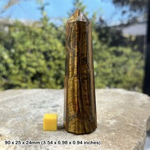 Tiger Eye Obelisk Point for Protection and Courage - $18.46