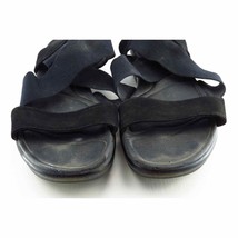 Skechers Size 9 M Black Slingback Leather Women Sandal Shoes - £13.49 GBP