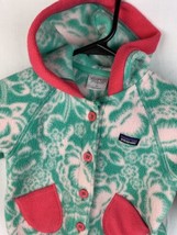 Patagonia Fleece Jacket Swirly Buttoned Sweater  Coat Hoodie Girls Toddler 3T - £39.50 GBP