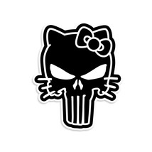 Hello Kitty Punisher Sticker - £2.33 GBP+