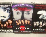 Scream 1 2 3 Wes Craven VHS Tape Lot of 3  Horror - £15.56 GBP