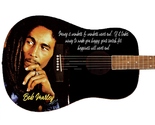 Bob Marley Life Quotes Custom Guitar