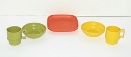 Vintage Tupperware Tupper Toys Cups Bowls Plate - £15.62 GBP