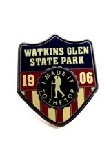Watkins Glen State Park New York 1906 I Made It To The Top Shield Pin Souvenir - £10.27 GBP