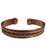 PURE COPPER MAGNETIC BRACELET unisex STYLE#H  jewelry health magnets ton... - $6.60