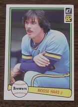Moose Haas, Brewers,  1982  #206 Donruss Baseball Card - GDC CONDITION - £2.35 GBP