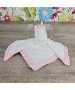 Carters Unicorn Baby Lovey Security Blanket Pink White Soft Plush Toy - £13.26 GBP