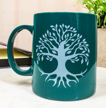 Pack Of 2 Wicca Celtic Tree Of Life Sacred Geometry Bone China Coffee Mug Cups - £22.48 GBP