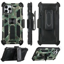 Machine 3in1 Combo Holster Clip Case Cover for iPhone 12/12 Pro 6.1″ GREEN CAMO - £6.86 GBP