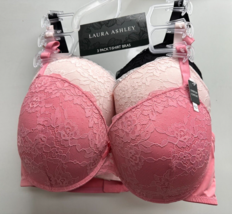 Laura Ashley 3 Pack Everyday Comfort T-SHIRT Bras Asst Sizes New - £15.72 GBP