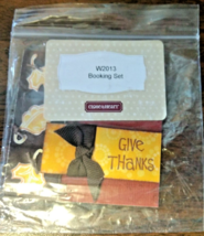 CTMH Acrylic Stamp W2013 GIVE THANKS and 3 Leaves - Autumn Set - $3.95